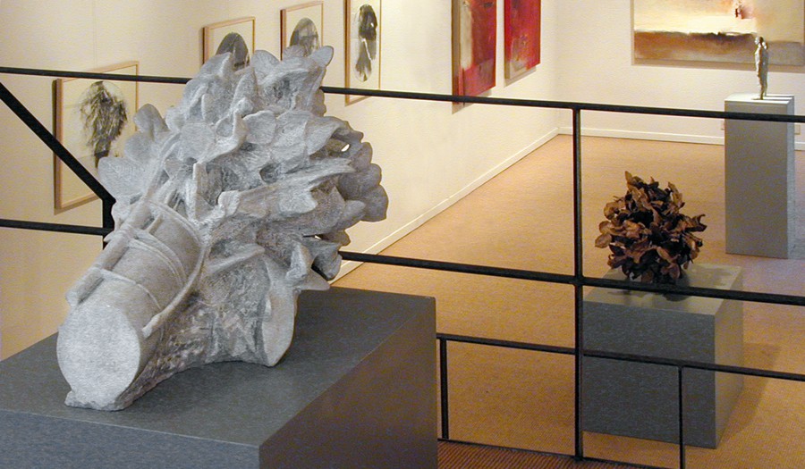 galerie 2016, vue d'ensemble, le Jardin des Hespérides, bronze et marbre